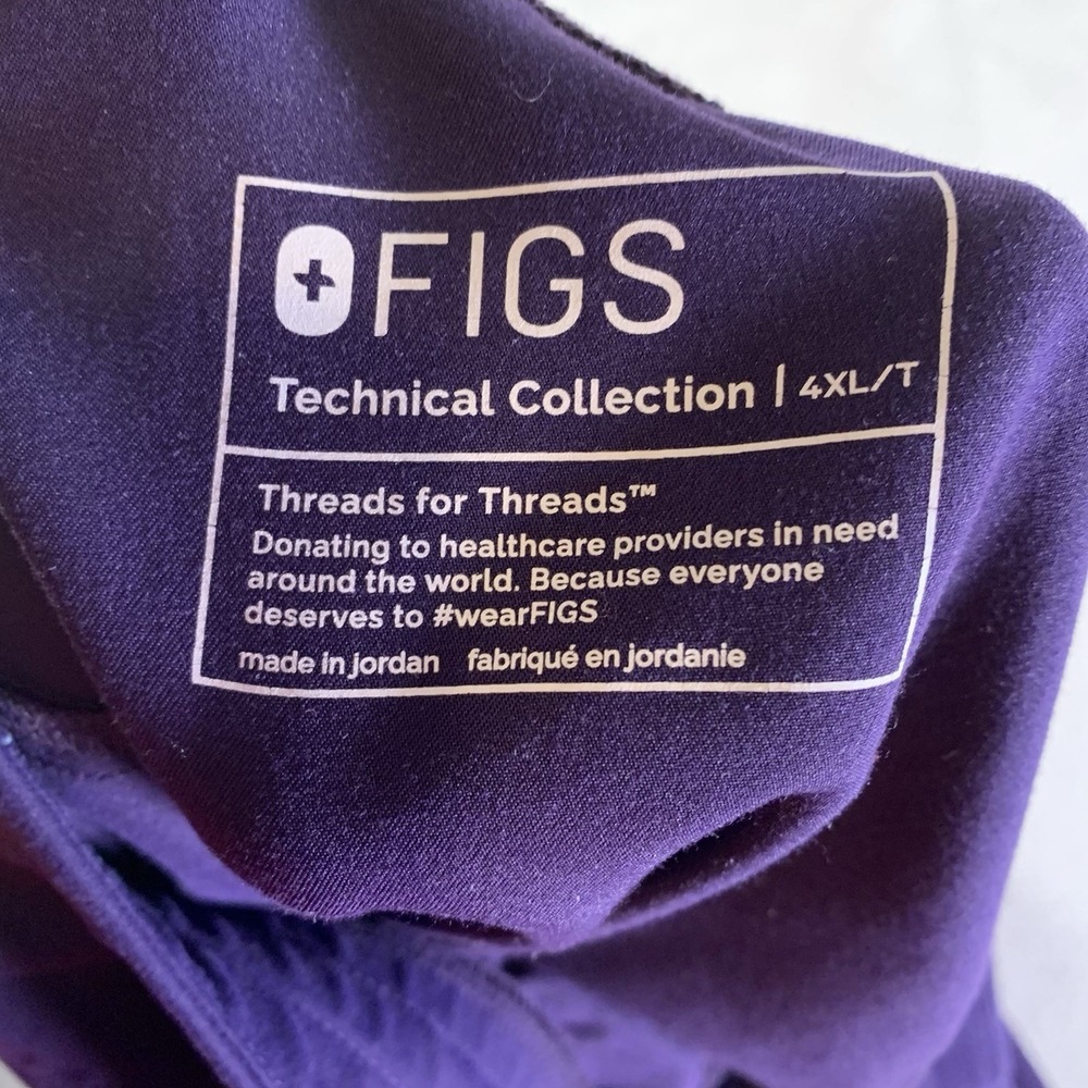 Figs Scrub Pants 4XLT Hunter Purple Kade Cargo Medical Healthcare Nursing Lot 2 - Picture 12 of 15